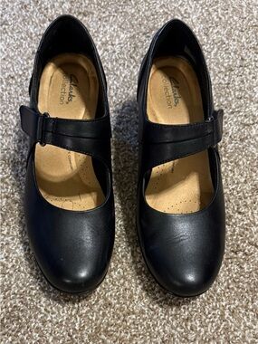 Clarks Black Mary Jane Comfortable Shoes